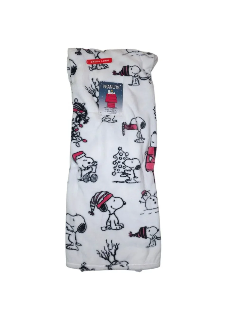 Peanuts Snoopy Extra Long Plush Pet Throw Blanket 60x70